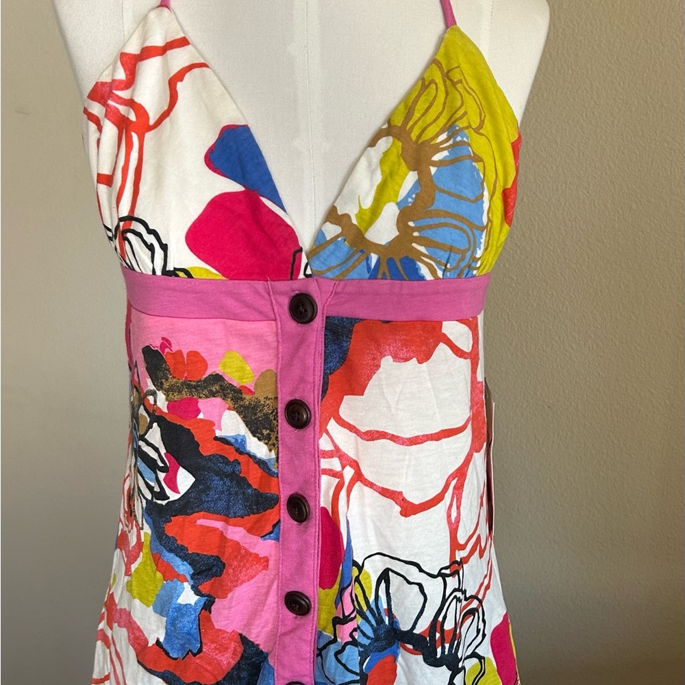 Roxy NWT Halter Tank Bright Colors size L
